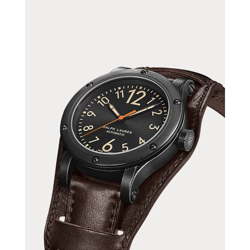 폴로 랄프로렌 42 MM Aged Steel Watch