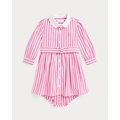 Striped Poplin Shirtdress & Bloomer