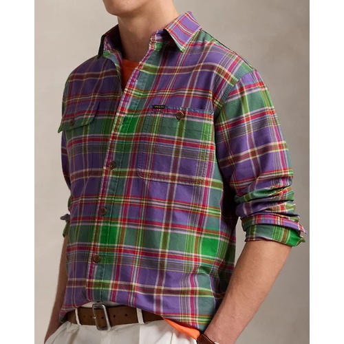 폴로 랄프로렌 Classic Fit Plaid Oxford Workshirt