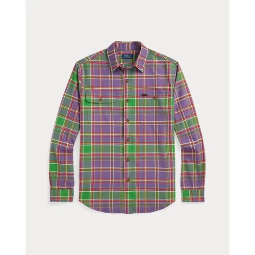 폴로 랄프로렌 Classic Fit Plaid Oxford Workshirt