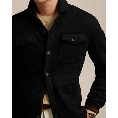 폴로 랄프로렌 Quilted Double-Knit Jersey Overshirt