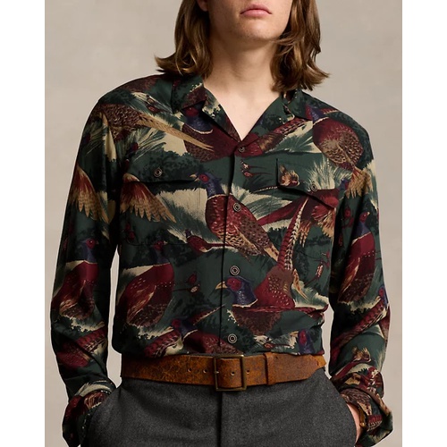 폴로 랄프로렌 Classic Fit Pheasant-Print Camp Shirt