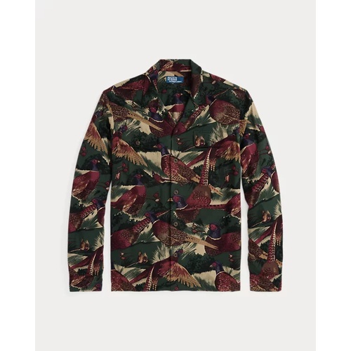 폴로 랄프로렌 Classic Fit Pheasant-Print Camp Shirt