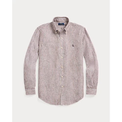 폴로 랄프로렌 Classic Fit Striped Linen Shirt