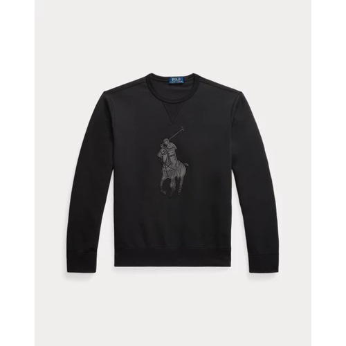 폴로 랄프로렌 Leather-Pony Double-Knit Sweatshirt