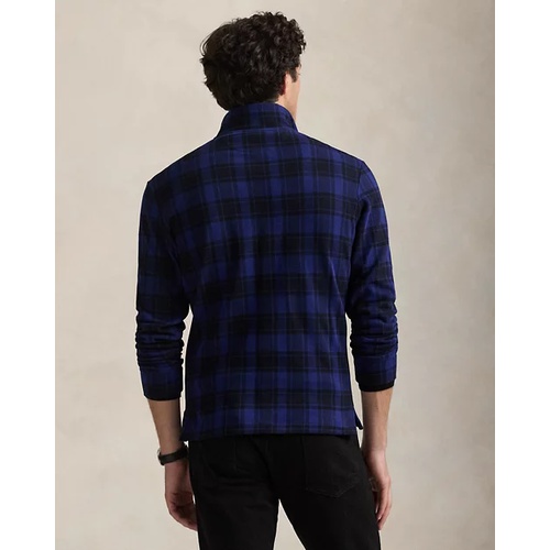 폴로 랄프로렌 Plaid Estate-Rib Quarter-Zip Pullover