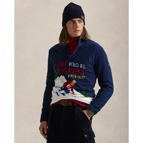 폴로 랄프로렌 Skier-Print Brushed Fleece Pullover