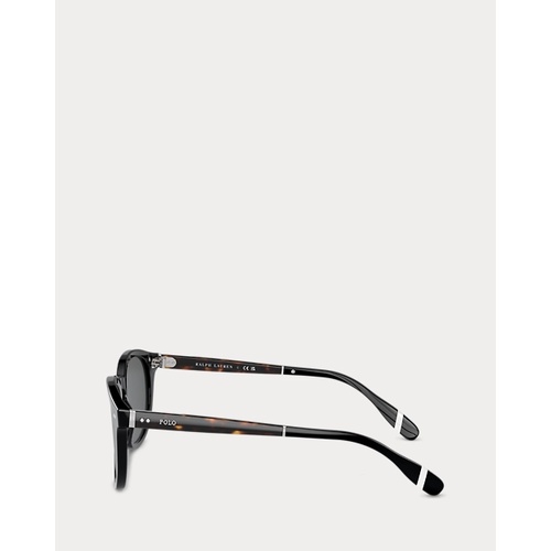 폴로 랄프로렌 Heritage Rowing Stripe Round Sunglasses