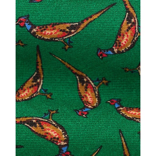 폴로 랄프로렌 Pheasant-Print Wool Challis Tie