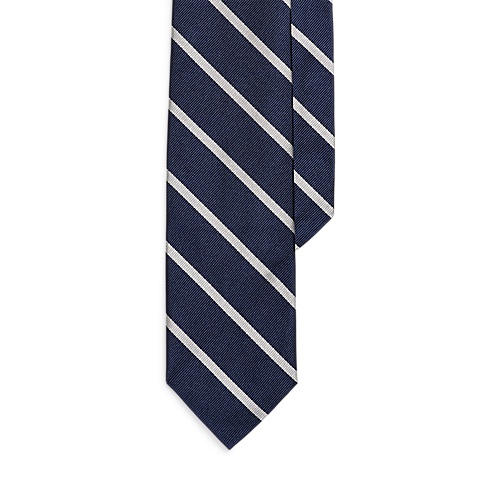 폴로 랄프로렌 Striped Silk Repp Narrow Tie