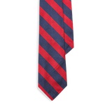 Striped Silk Repp Narrow Tie