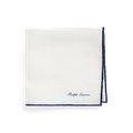 Tipped Linen Pocket Square