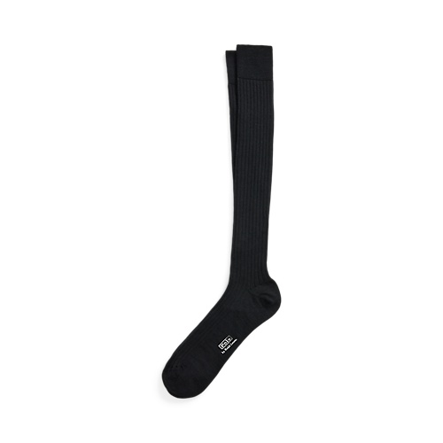 폴로 랄프로렌 Ribbed Wool-Blend Over-the-Calf Socks