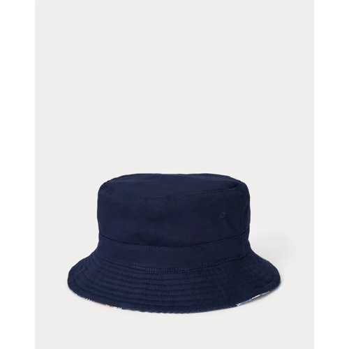 폴로 랄프로렌 Reversible Twill-Patchwork Bucket Hat