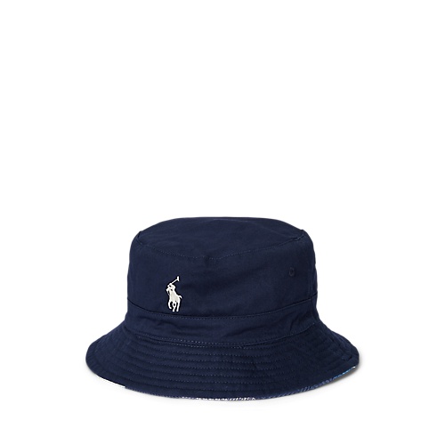 폴로 랄프로렌 Reversible Twill-Patchwork Bucket Hat