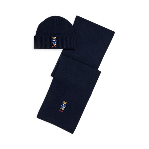 폴로 랄프로렌 Polo Bear Beanie & Scarf Gift Set