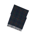 Plaid Cashmere Fringe Scarf