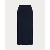 Rib-Knit Pencil Midi Skirt