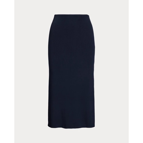 폴로 랄프로렌 Rib-Knit Pencil Midi Skirt