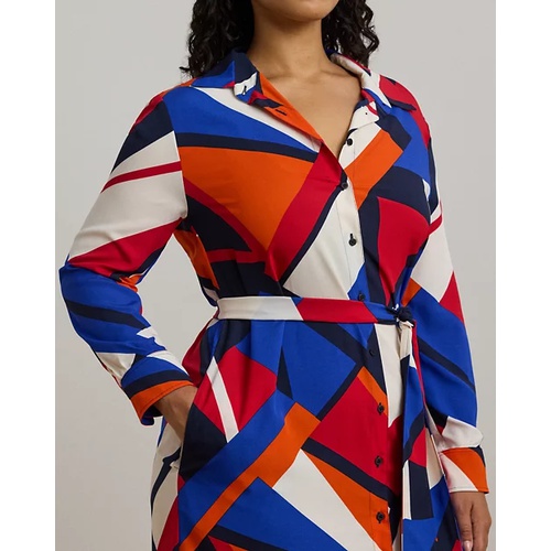 폴로 랄프로렌 Print Crepe Shirtdress