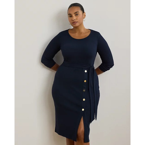 폴로 랄프로렌 Belted Rib-Knit Dress