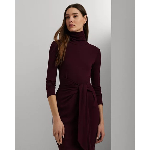 폴로 랄프로렌 Tie-Front Turtleneck Dress