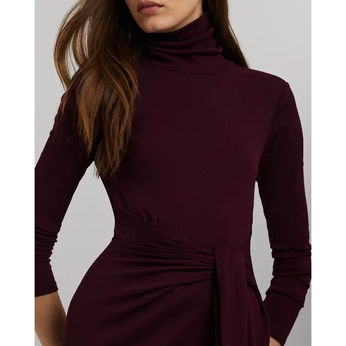 폴로 랄프로렌 Tie-Front Turtleneck Dress