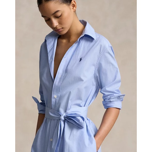 폴로 랄프로렌 Cotton Poplin Belted Shirtdress