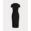 Jersey Twist-Front Midi Dress