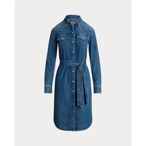 폴로 랄프로렌 Belted Denim Shirtdress