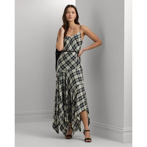 폴로 랄프로렌 Plaid Belted Herringbone Dress