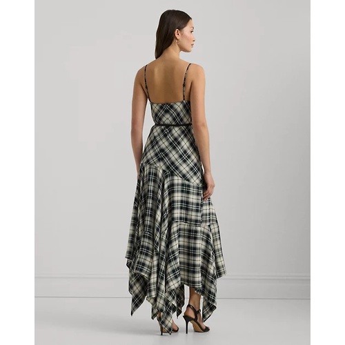 폴로 랄프로렌 Plaid Belted Herringbone Dress