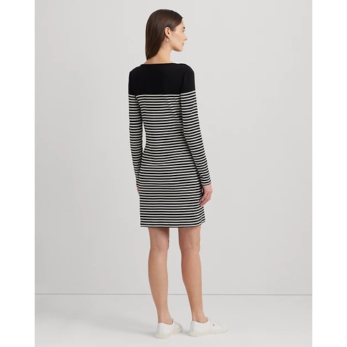 폴로 랄프로렌 Striped Cotton Boatneck Dress