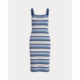 Striped Cotton-Blend Tank Dress