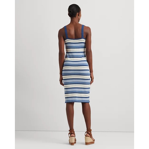 폴로 랄프로렌 Striped Cotton-Blend Tank Dress