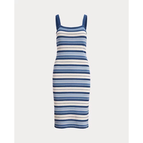 폴로 랄프로렌 Striped Cotton-Blend Tank Dress