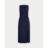 Twist-Front Jersey Sleeveless Dress