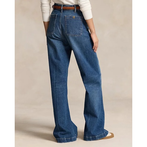 폴로 랄프로렌 Stretch Cotton Wide-Leg Jean