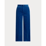 Corduroy Wide-Leg Cropped Pant