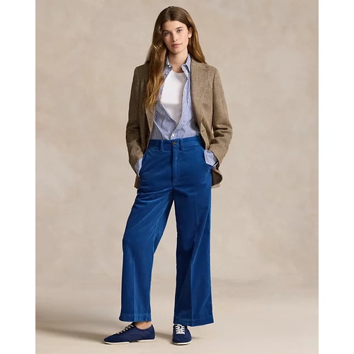 폴로 랄프로렌 Corduroy Wide-Leg Cropped Pant