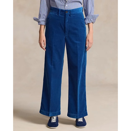 폴로 랄프로렌 Corduroy Wide-Leg Cropped Pant