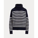 Striped Wool-Blend Turtleneck Sweater