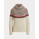 Fair Isle Cotton Turtleneck Sweater