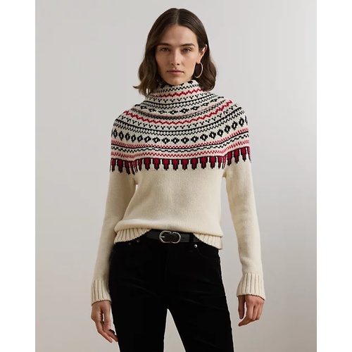 폴로 랄프로렌 Fair Isle Cotton Turtleneck Sweater