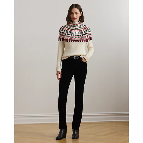 폴로 랄프로렌 Fair Isle Cotton Turtleneck Sweater