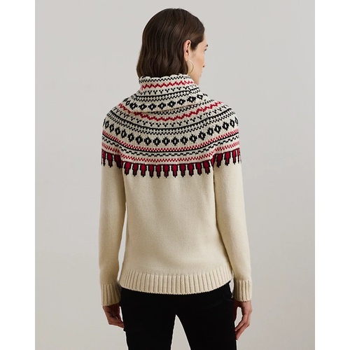 폴로 랄프로렌 Fair Isle Cotton Turtleneck Sweater