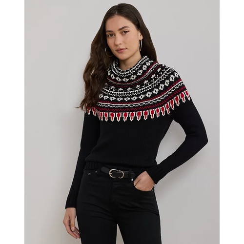 폴로 랄프로렌 Fair Isle Cotton Turtleneck Sweater