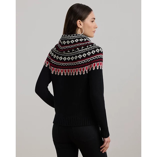 폴로 랄프로렌 Fair Isle Cotton Turtleneck Sweater