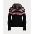 Fair Isle Cotton Turtleneck Sweater