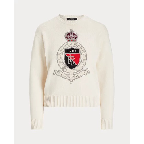 폴로 랄프로렌 Intarsia-Knit Crest Cotton Sweater